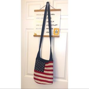 “the sak” USA themed purse
